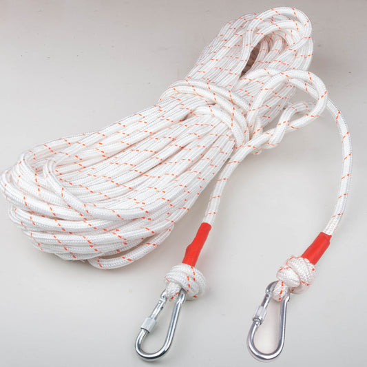 12mm 30m Safety Climbing Rope Nylon Rock Static Outdoor Boat Anchor Marine Rope Dock Lines Rope