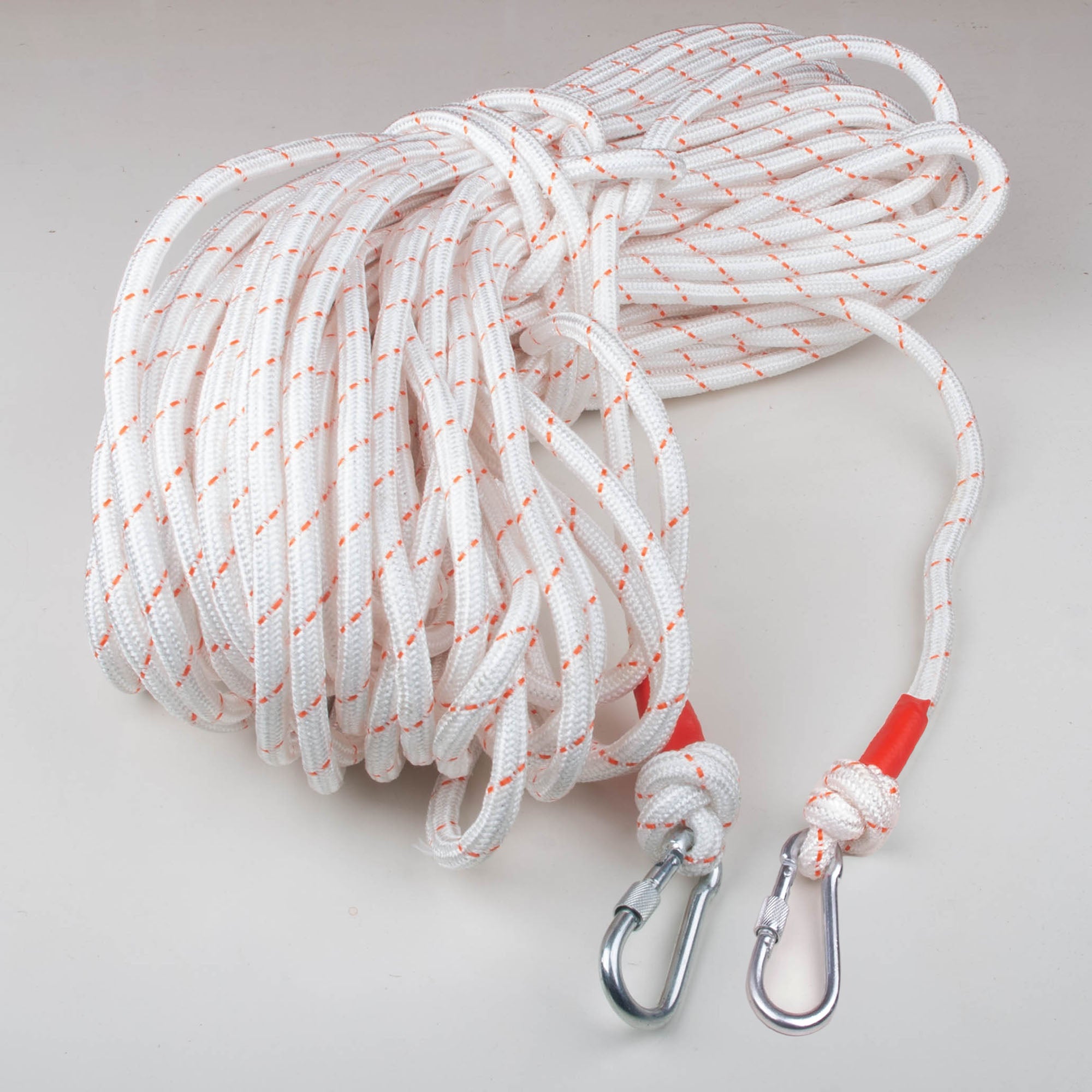 12mm 50m Safety Climbing Rope Nylon Rock Static Outdoor Boat Anchor Ma ...
