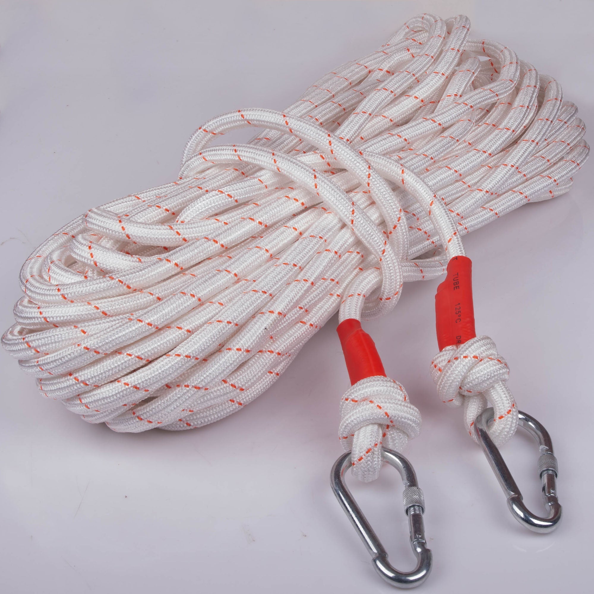 16mm 30m Safety Climbing Rope Nylon Rock Static Outdoor Boat Anchor Ma ...